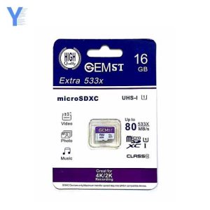 رم میکرو Gemfast 16GB micro U1 80MB/S  بدون خشاب