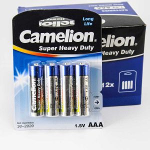 باتری نیم قلمی Camelion Super Heavy Duty R6P AAA