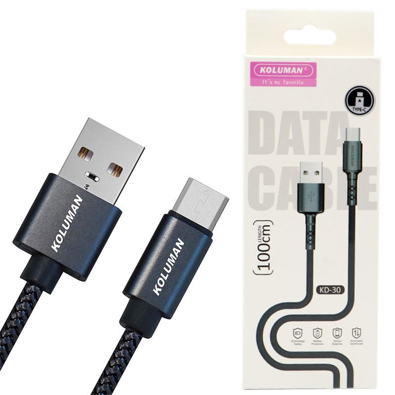 Koluman KD-30 3.1A 1m USB To Type-C cable