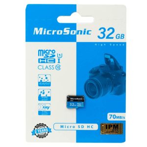 رم میکرو ۳۲ گیگ میکروسونیک MicroSonic U1 C10 70MB/s