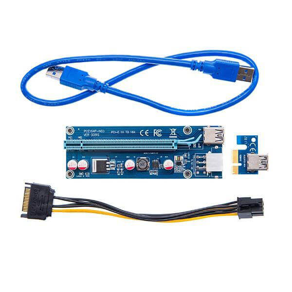 009s PCI EXPRESS X1 to X16 GRAPHIC RISER