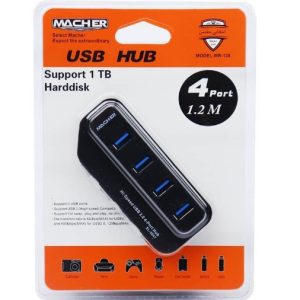 هاب Macher MR-138 4-Port USB 2.0 کلید دار