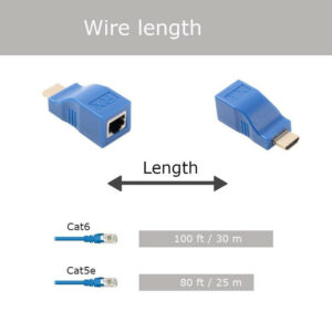 مبدل تبدیل افزایش طول HDMI مدل HPK-30M